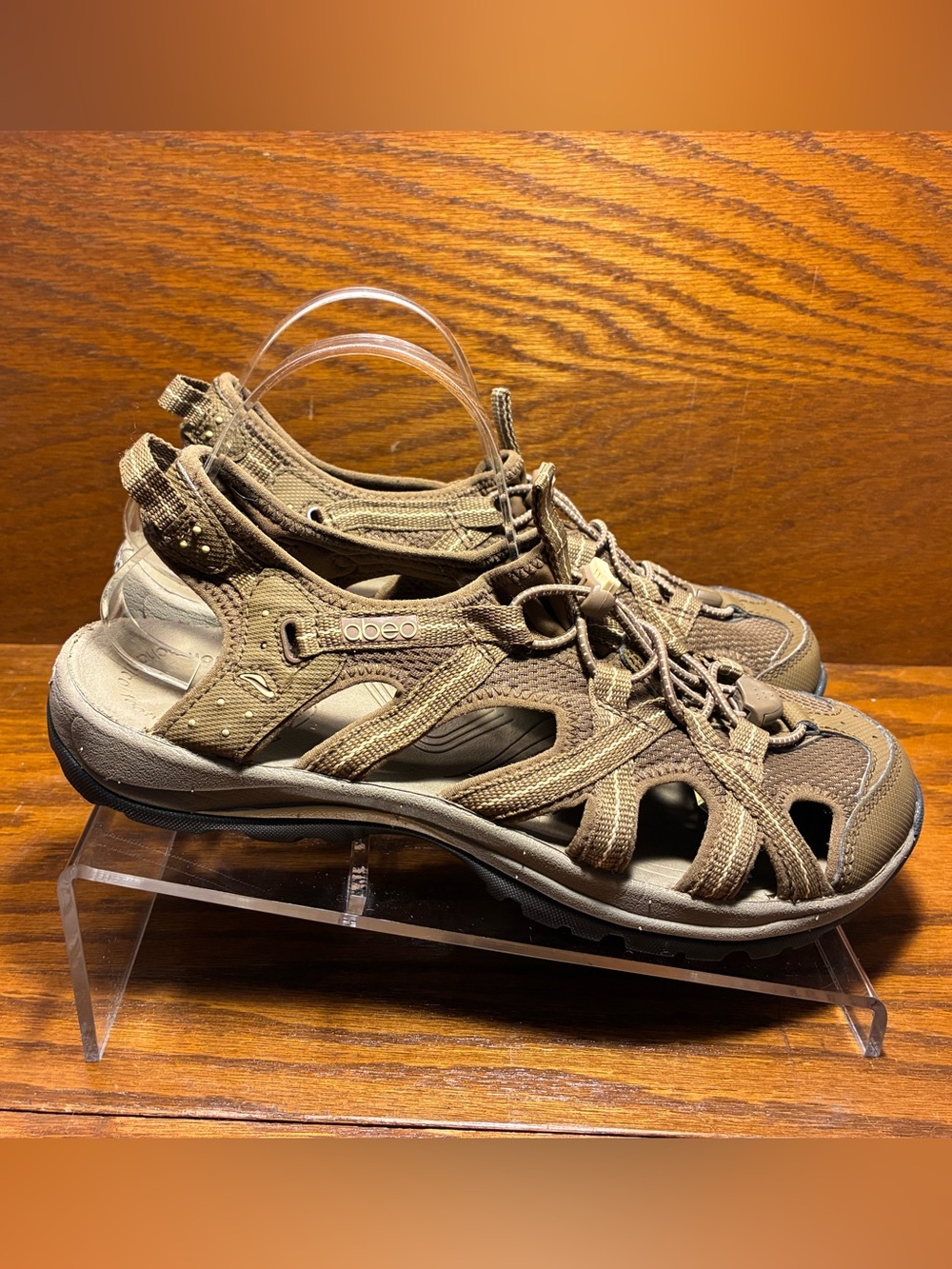ABEO H2O Biomechanical Footwear BIOsystem Orthotic Sport Hiking Sandals Brown 10